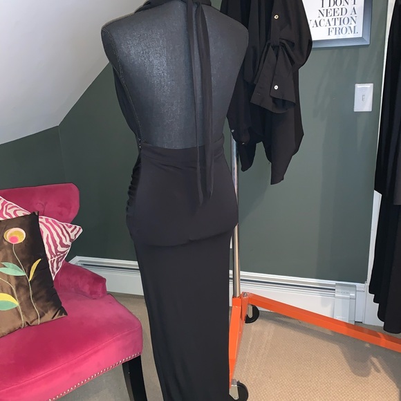 Black Mustard Seed asymmetric cocktail dress - Picture 4 of 5